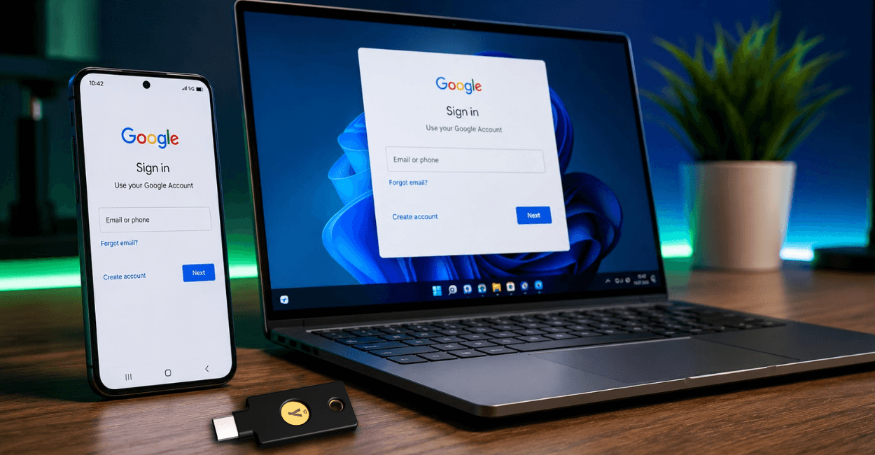 Google Workspace unterstützt jetzt FIDO2-Sicherheitsschlüssel für den Windows-Login