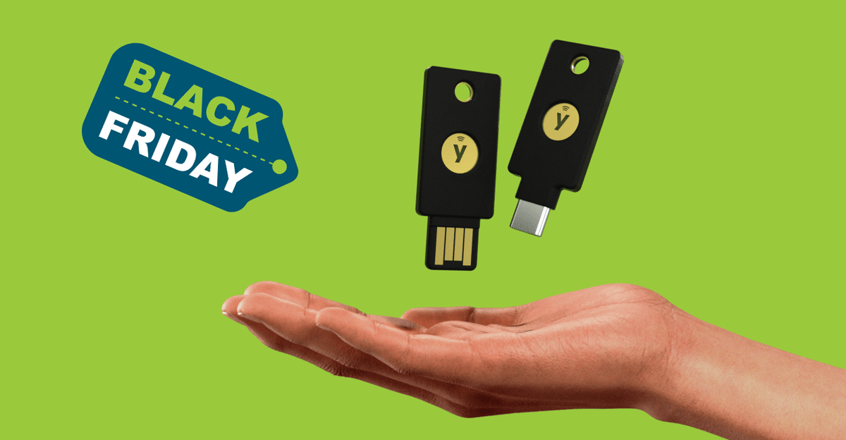 BLACK FRIDAY WEEK: € 25,- Rabatt auf YubiKeys – Nur vom 25. November bis 2. Dezember 2024!