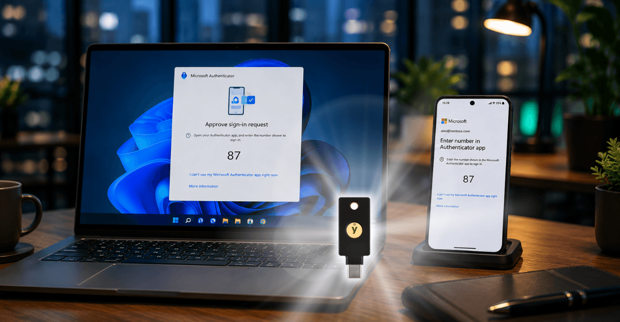YubiKey oder Microsoft Authenticator – Welche Multi-Faktor-Authentifizierung ist sicherer?