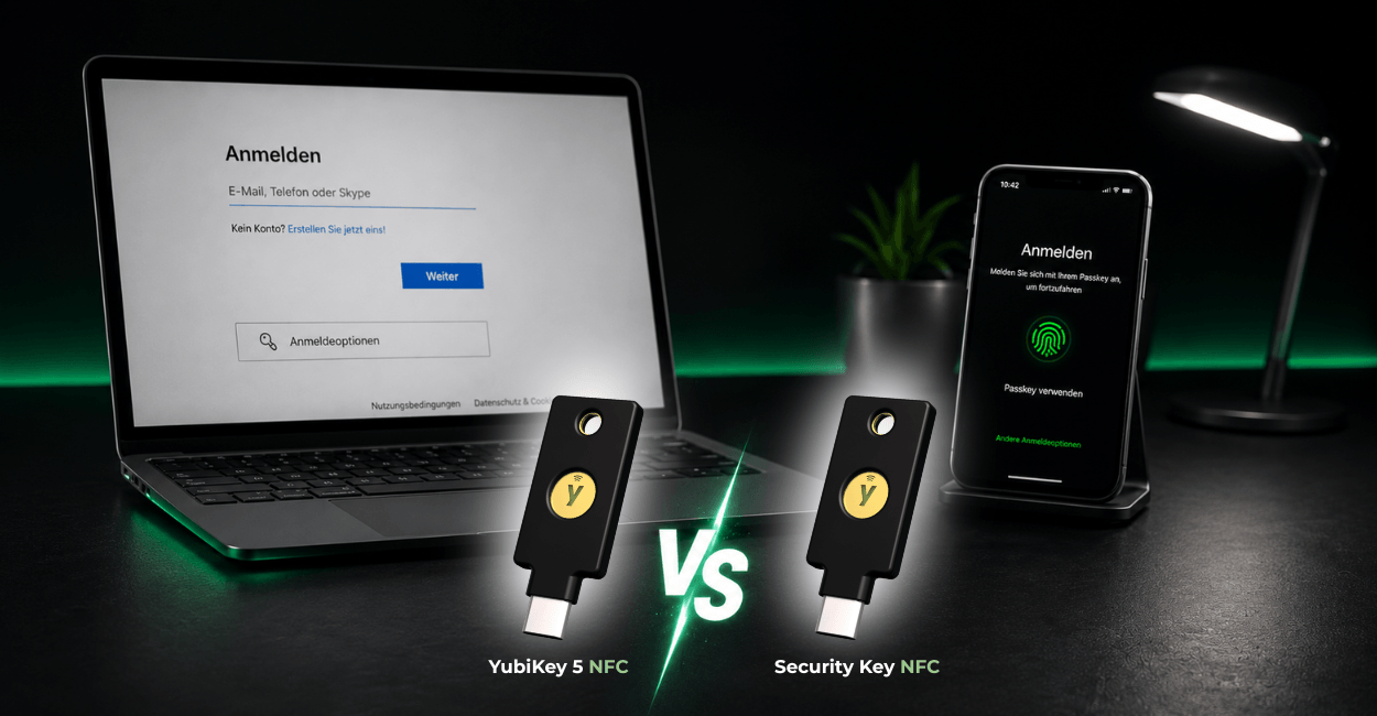 YubiKey 5 NFC vs. Security Key – Welcher Sicherheitsschlüssel ist der richtige?