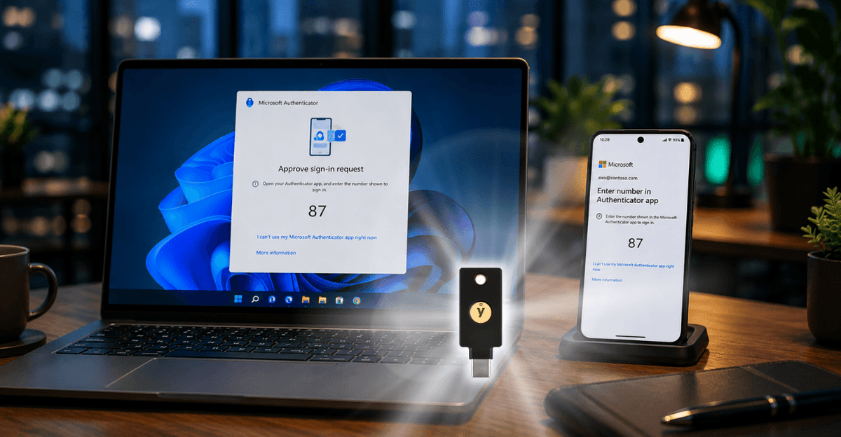 YubiKey oder Microsoft Authenticator – Welche Multi-Faktor-Authentifizierung ist sicherer?