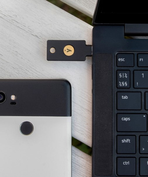 YubiKey im Alltag am Notebook