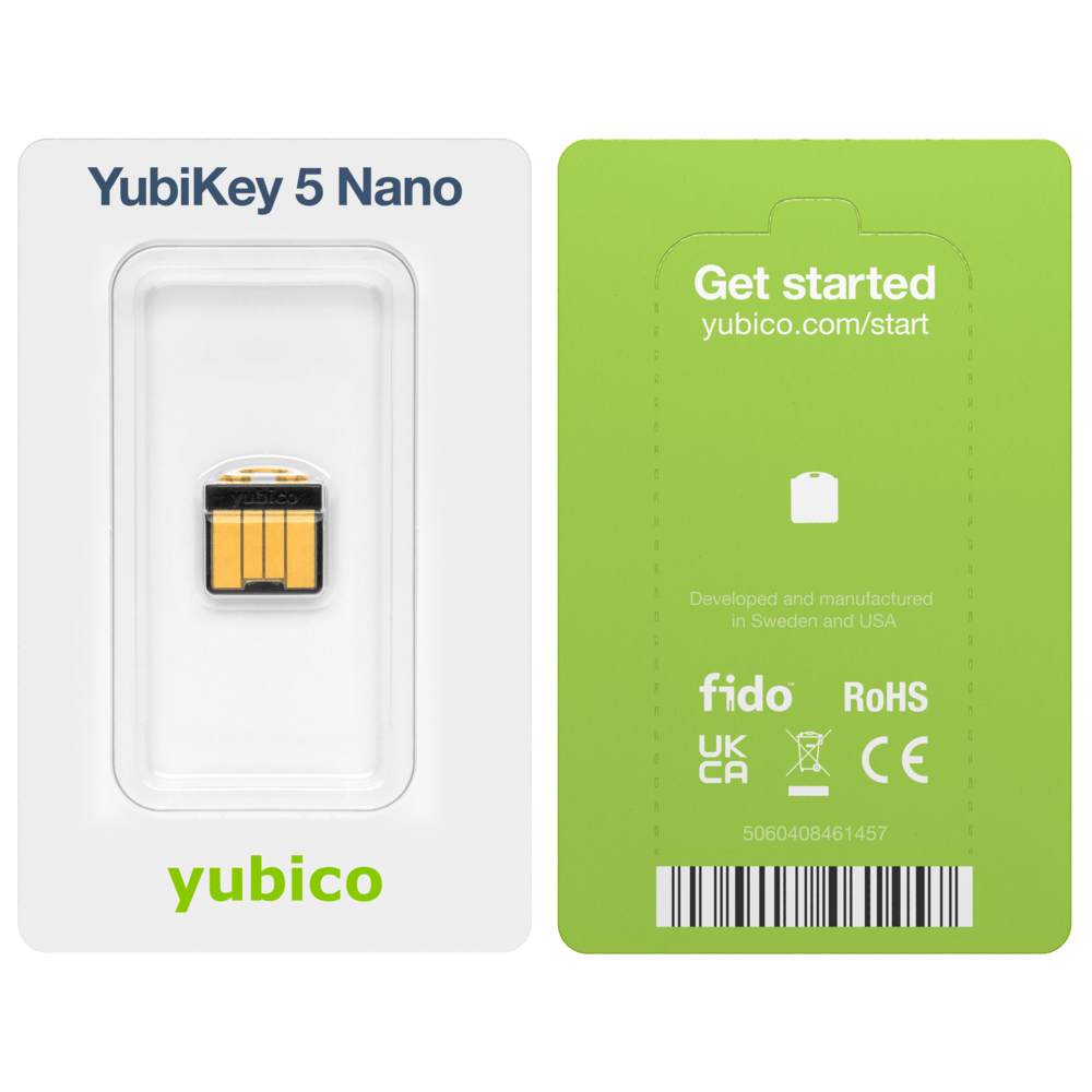 YUBICO - YubiKey 5 Nano - 5060408461457 - yubikey-shop.at