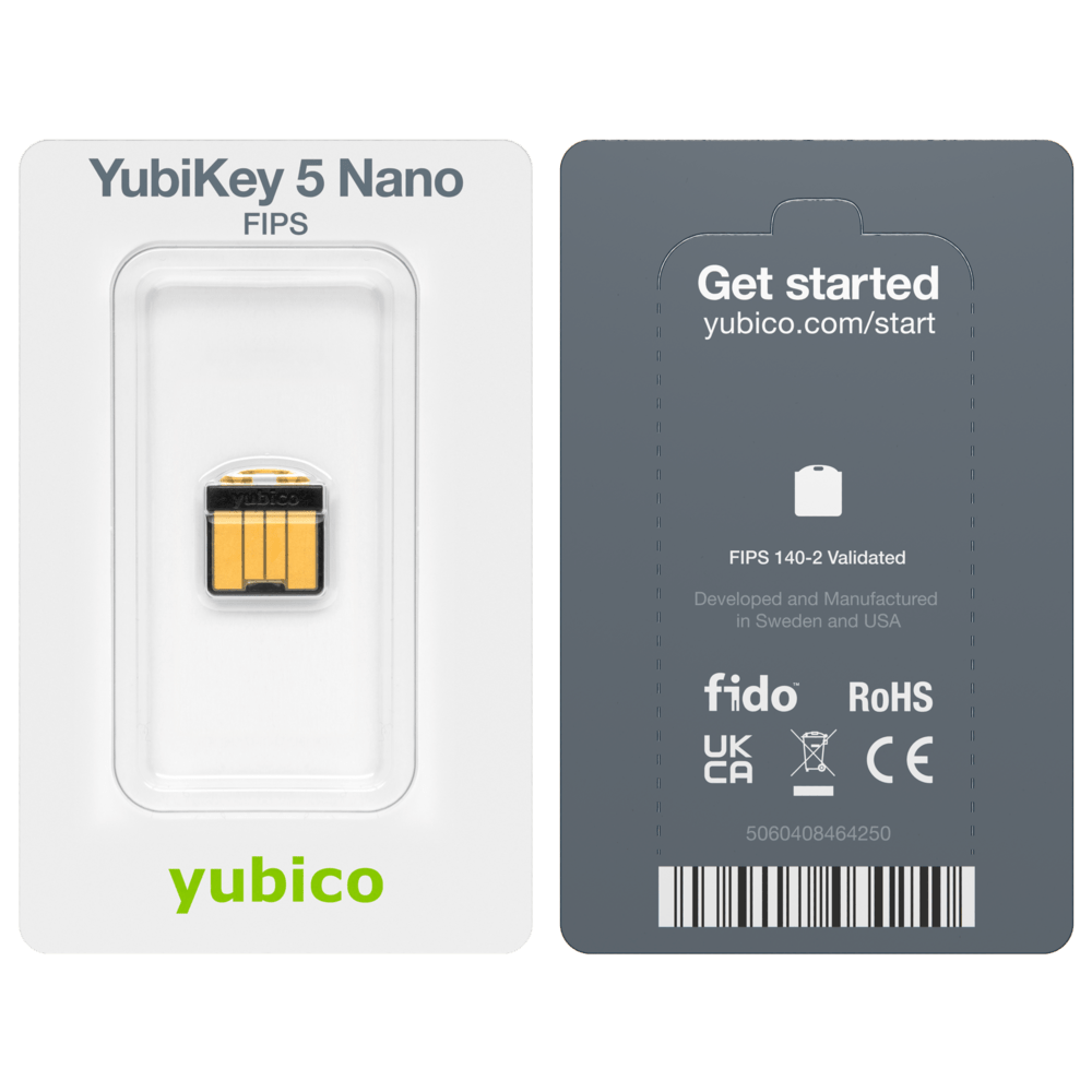 YUBICO - YubiKey 5 Nano FIPS | ID Austria kompatibel - 5060408464250 - yubikey-shop.at