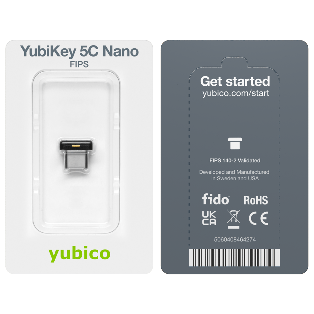 YUBICO - YubiKey 5C Nano FIPS | ID Austria kompatibel - 5060408464274 - yubikey-shop.at
